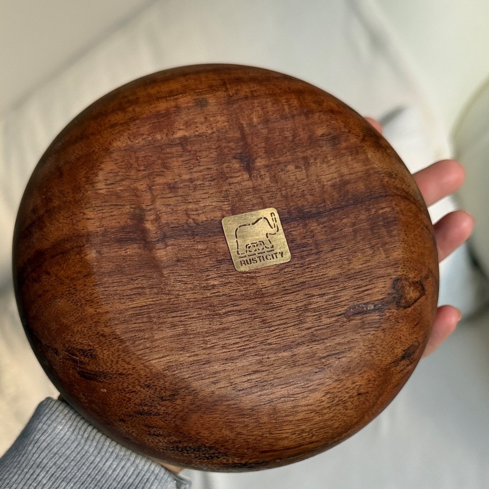 ✨ Rusticity ✨ Handcrafted Wooden Bowl - Picture 7 of 10